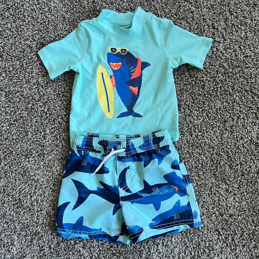 Carter's 18m Boys Swim Trunks and Top